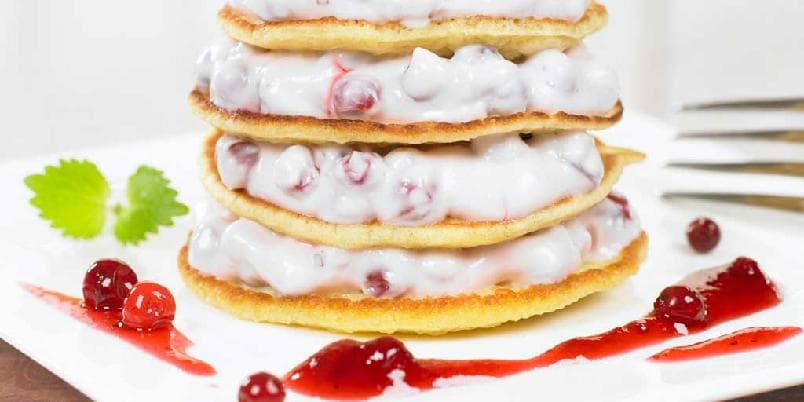 Sveler med mascarpone og tyttebær