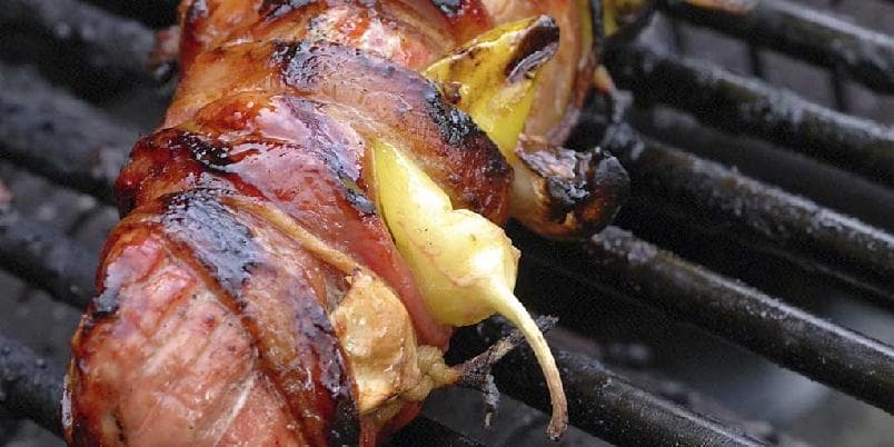 Helgrillet svinefilet med chili