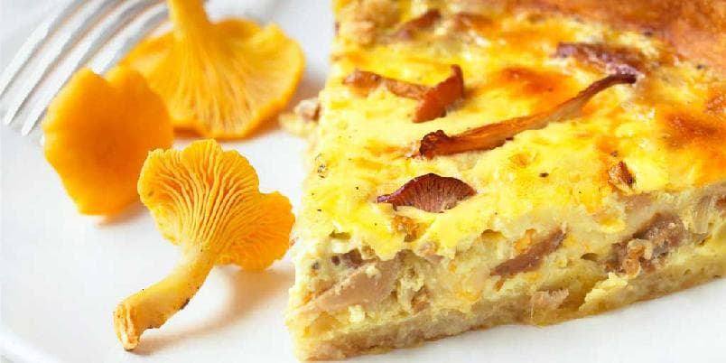 Sopp-pai med kantareller