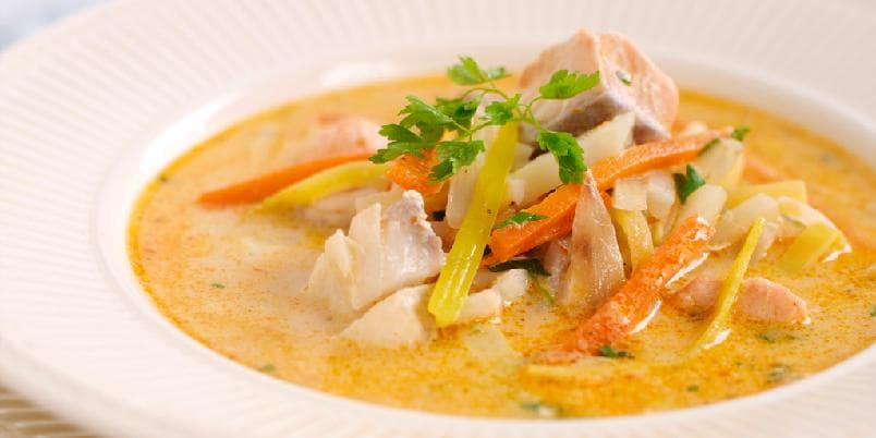 Kremet fiskesuppe