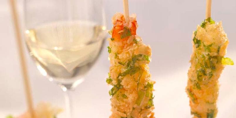 Scampi med mangosaus