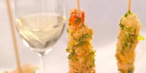 Scampi med mangosaus