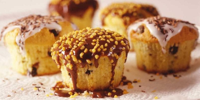 Muffins med sjokoladebiter
