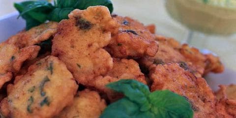 Fritters av kamskjell