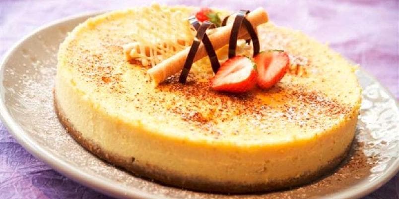 Ostekake med hvit sjokolade