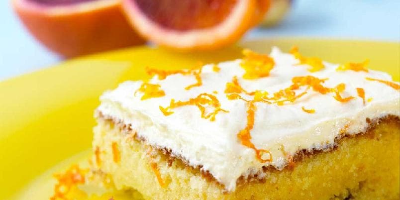 Deilige og saftig appelsinkake med sjokolade