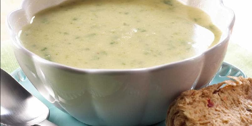 Purre- og hvitløksuppe