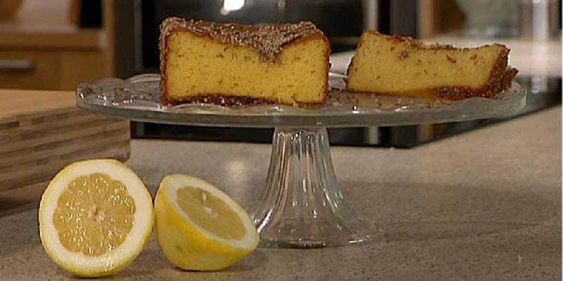 Sitronkake med sesamfrø