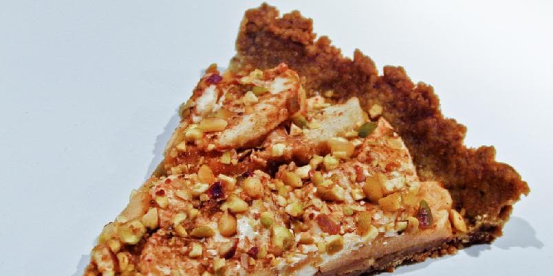 Eplekake med pistasj