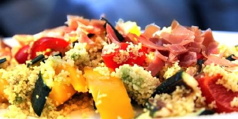 Couscous med spekeskinke