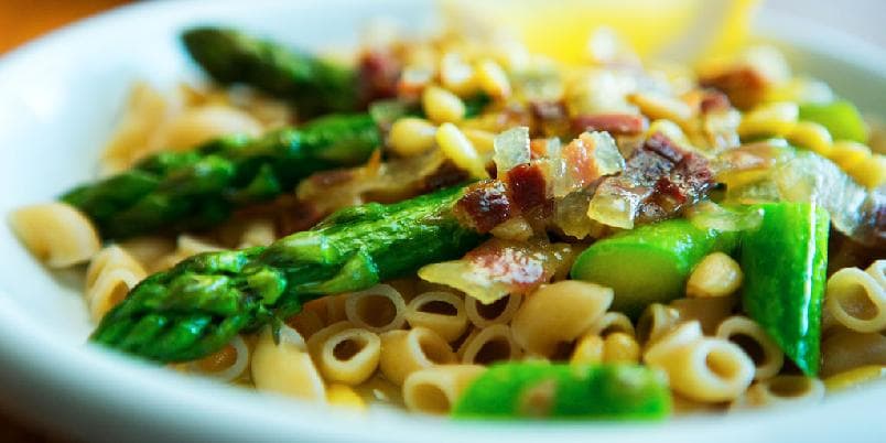 Pasta med asparges