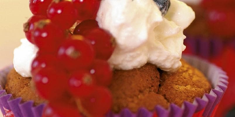 Lavkarbo skogbærmuffins