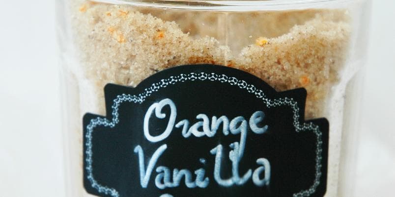 Appelsinsukker med vanilje