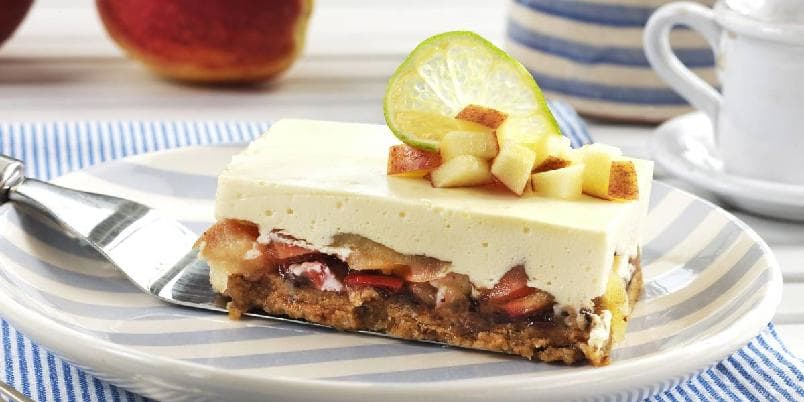 Ostekake med epler
