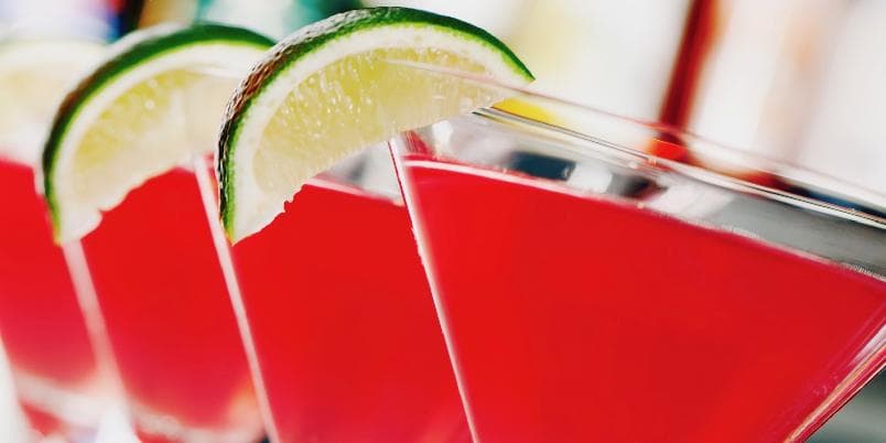 Bringebær-Cosmo med cognac